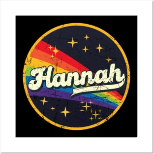 Hannah // Rainbow In Space Vintage Grunge-Style Posters and Art